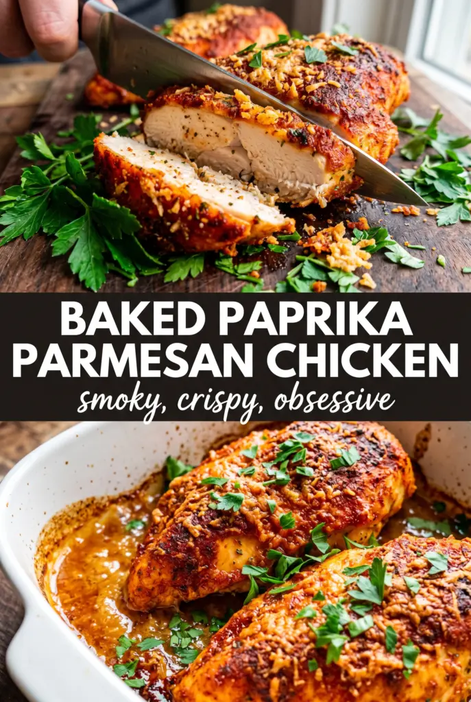 Baked Paprika Parmesan Chicken
