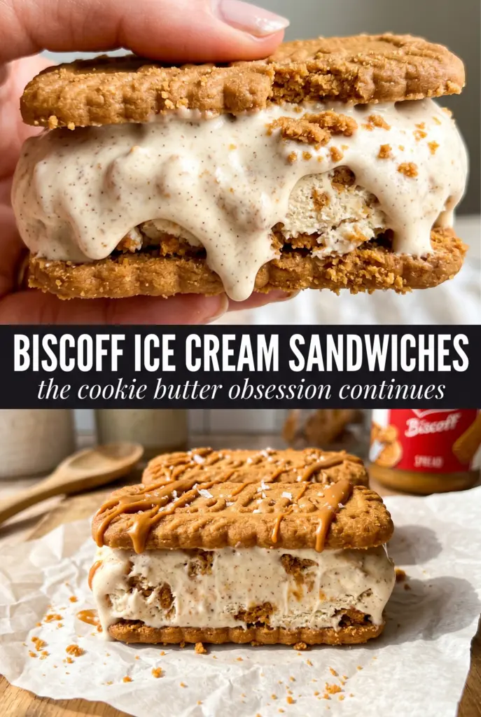 Biscoff Ice Cream Sandwiches