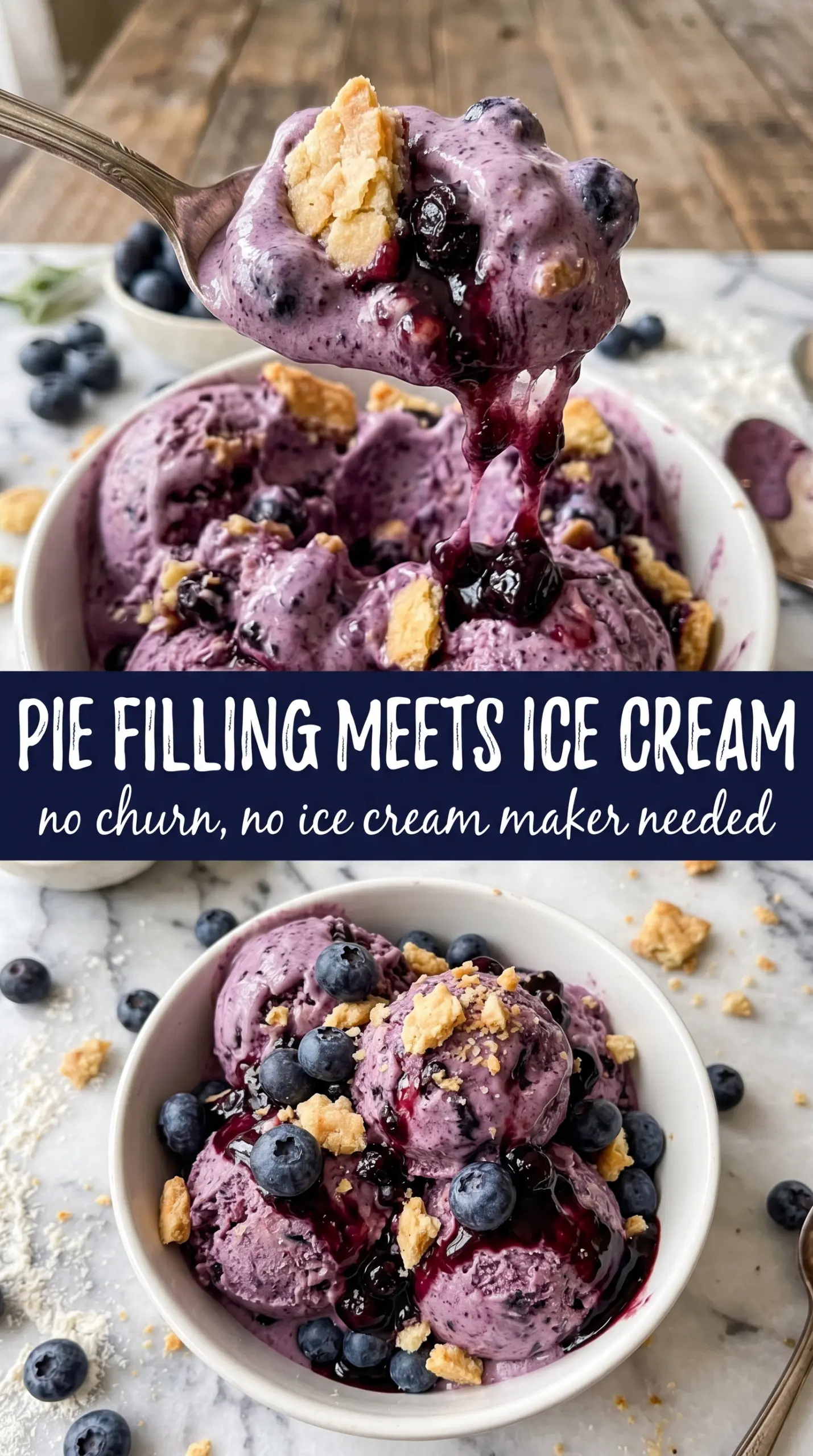 Scoop of homemade ice cream in a bowl
