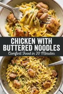 Chicken with Buttered Noodles