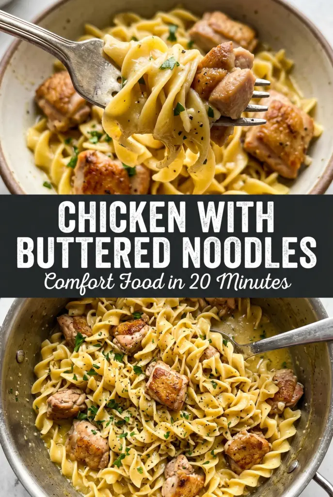 Chicken with Buttered Noodles