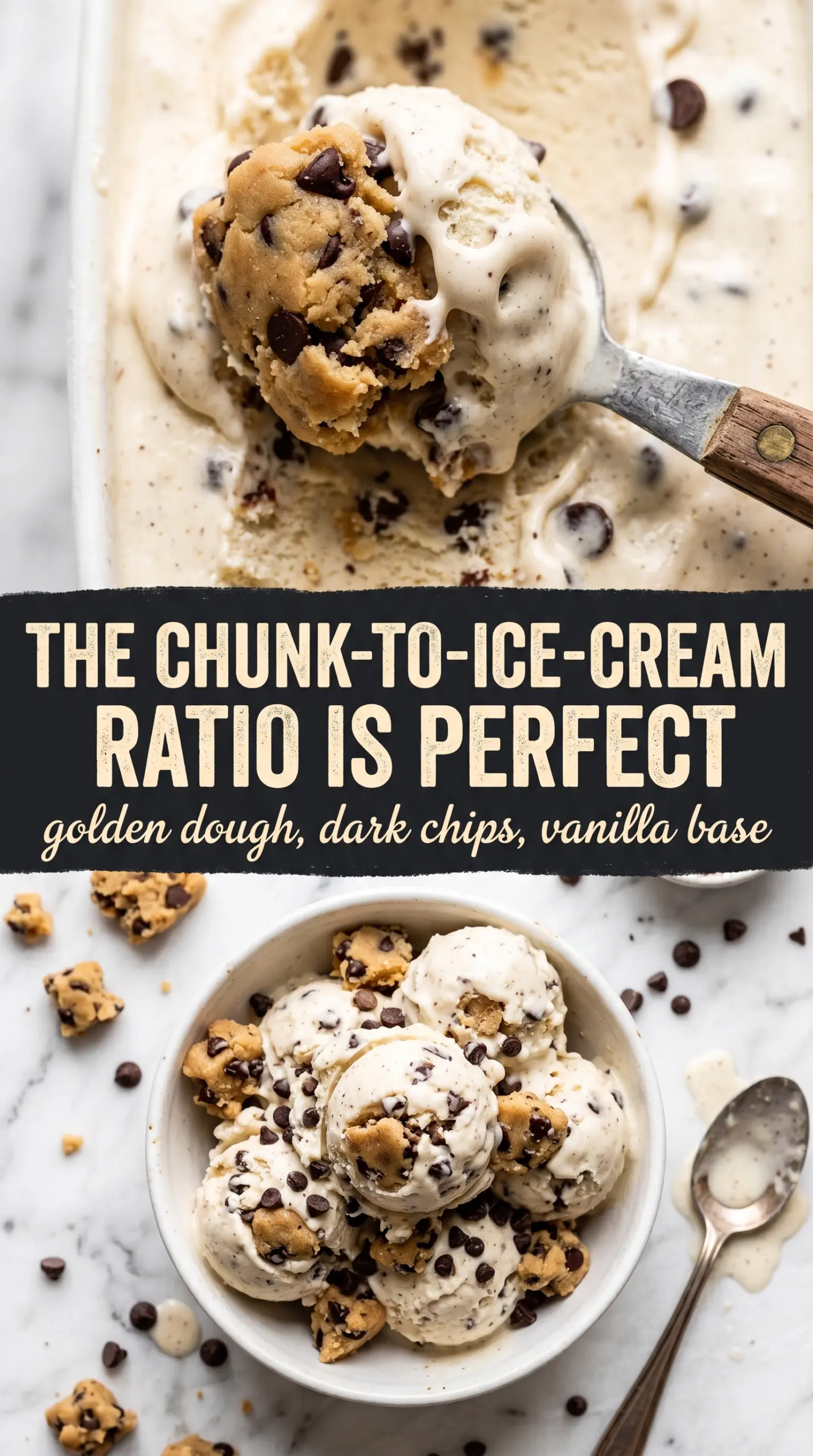 Chocolate Chip Cookie Dough Ice Cream creamy vanilla chunky dough