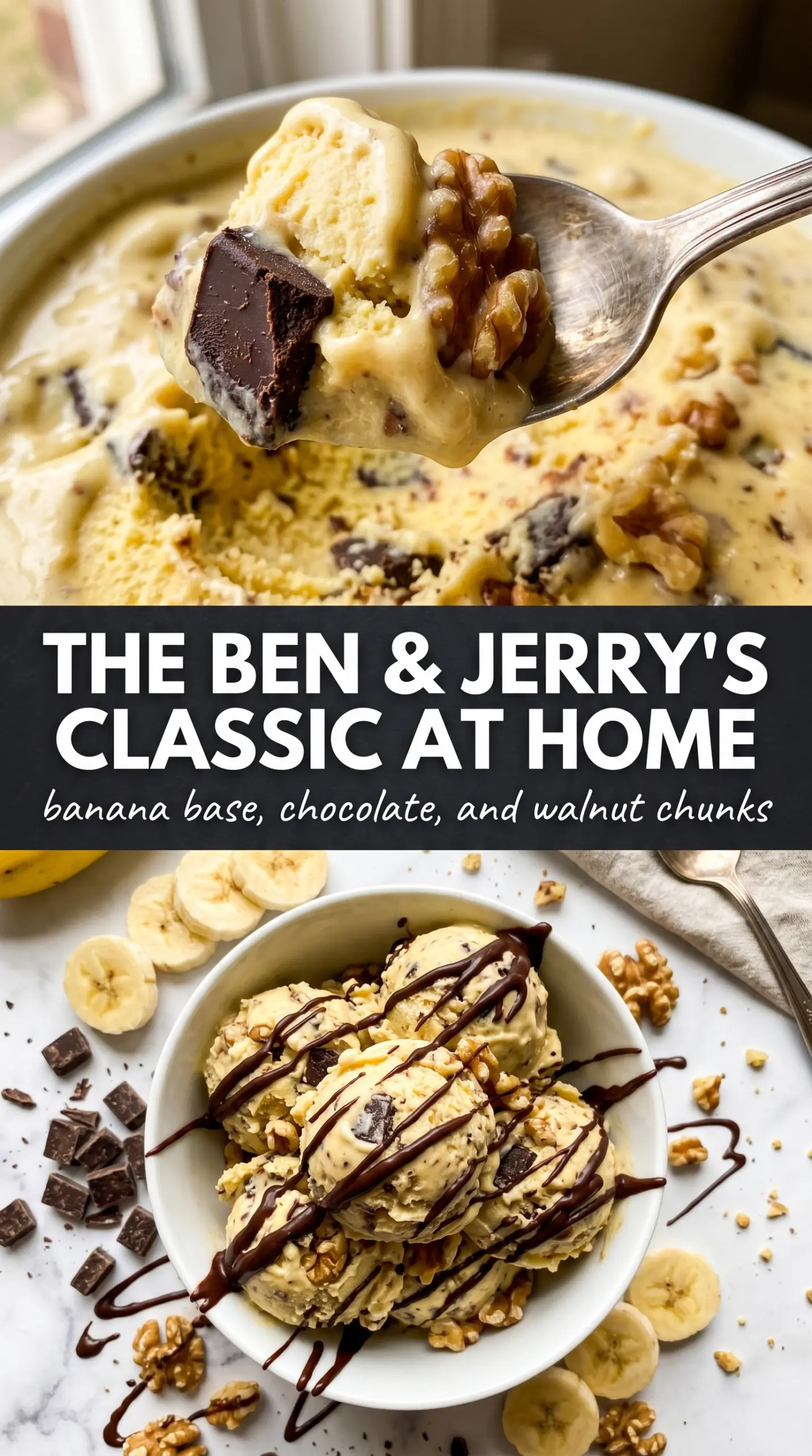 Chunky Monkey ice cream banana chocolate walnut