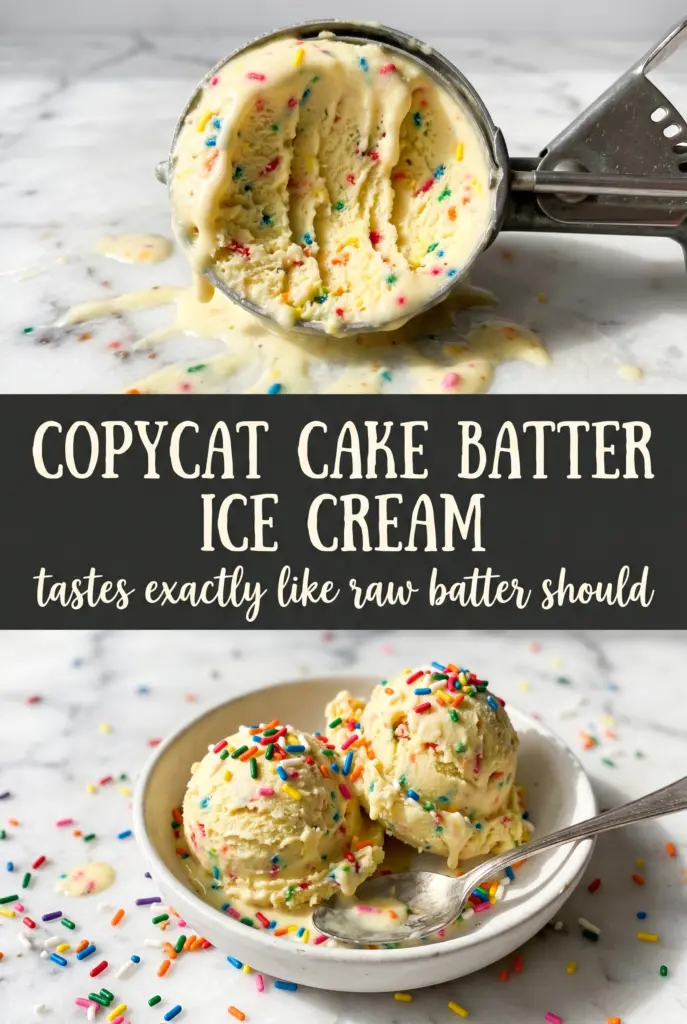 Copycat Cake Batter Ice Cream