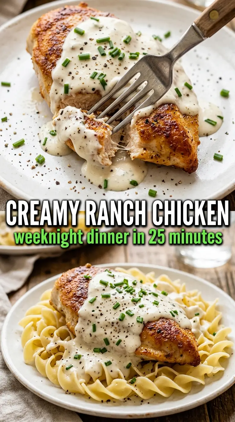 Creamy Ranch Chicken creamy tangy skillet