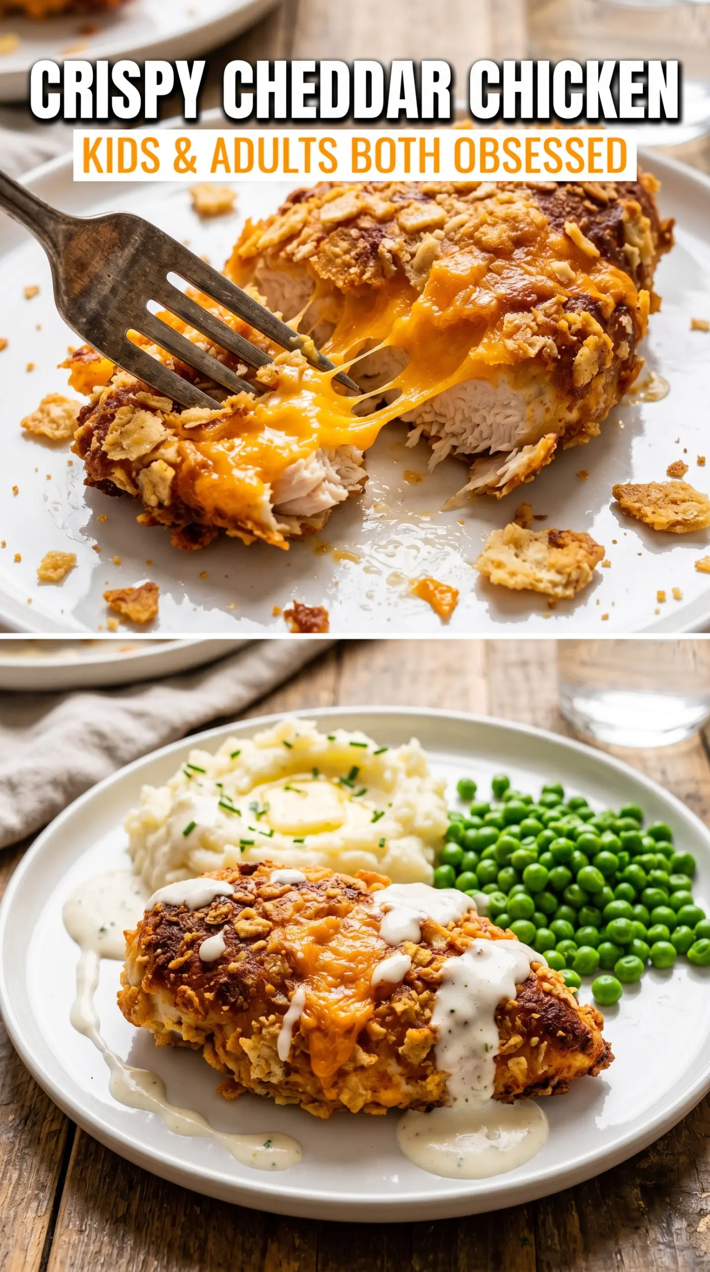 Crispy Cheddar Chicken golden crust juicy baked