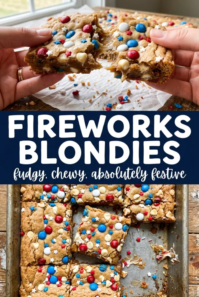 Fireworks Blondies
