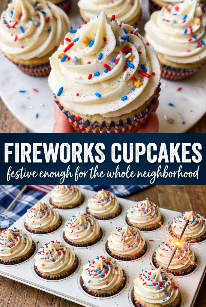 Fireworks Cupcakes