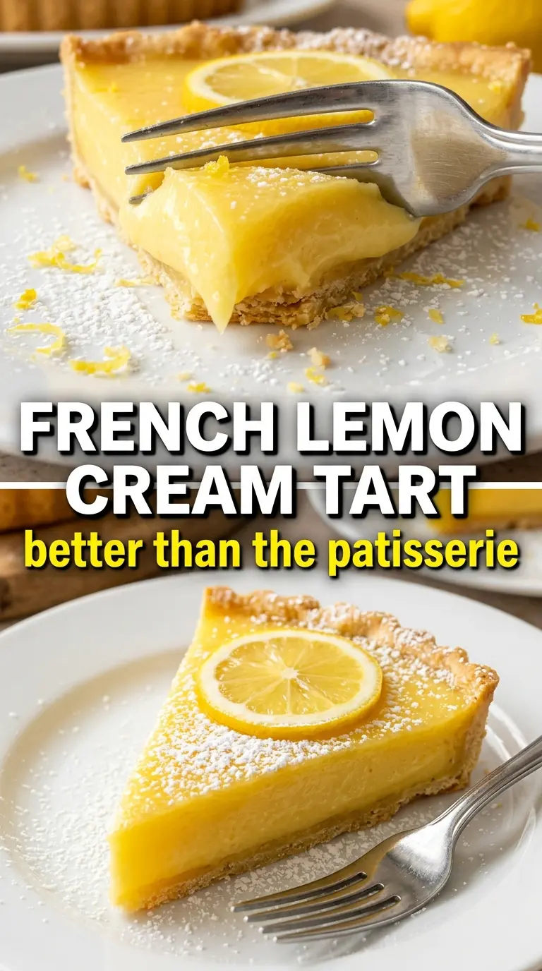 French Lemon Cream Tart silky bruleed citrus