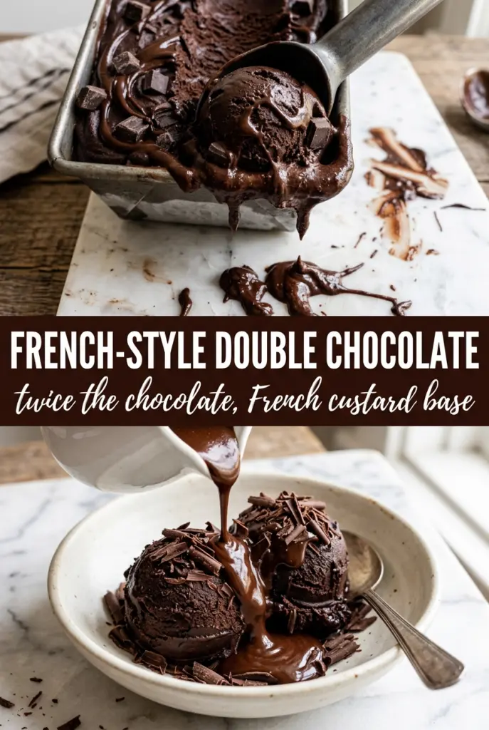 French-Style Double Chocolate Ice Cream
