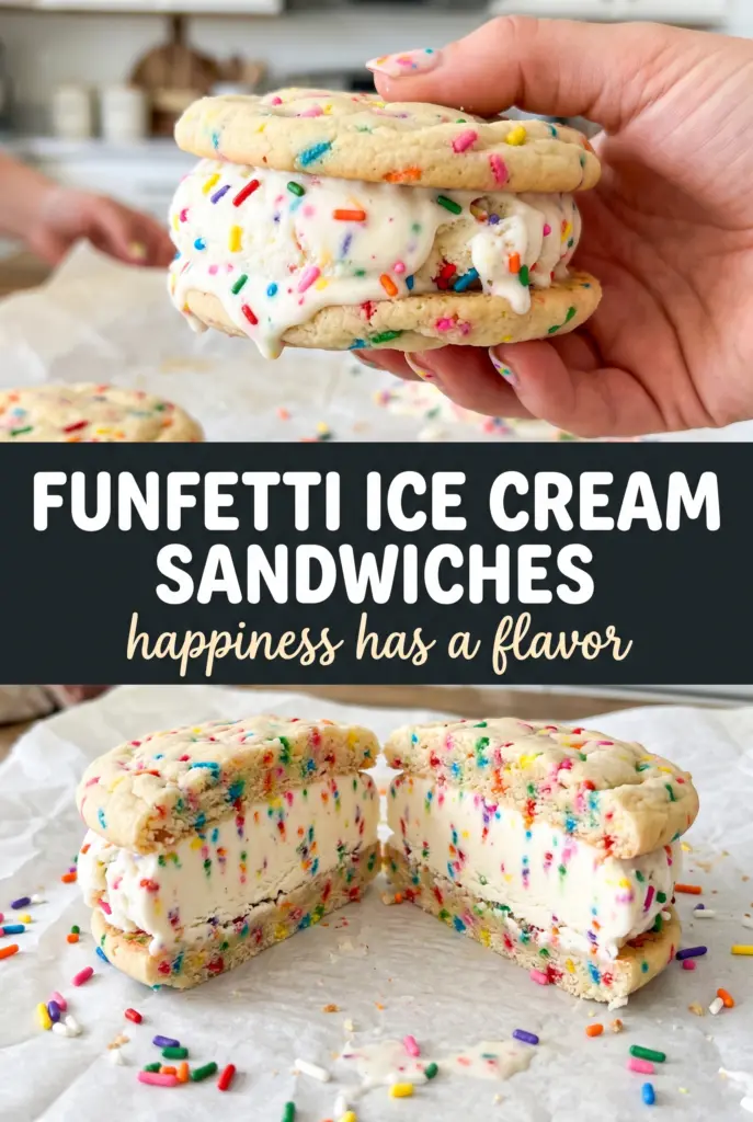 Funfetti Ice Cream Sandwiches