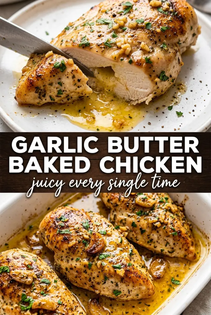 Garlic Butter Baked Chicken Breast