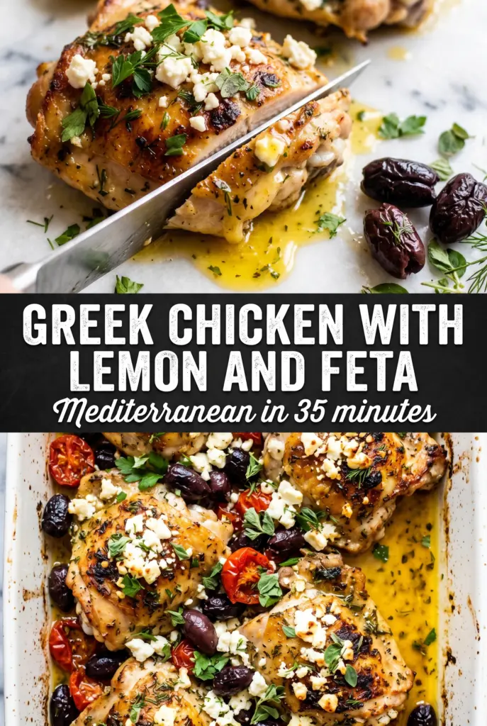 Greek Chicken with Lemon and Feta