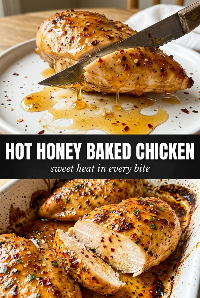 Hot Honey Baked Chicken Breasts