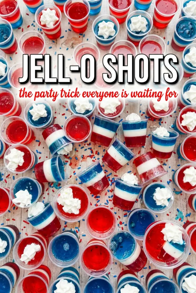 Red White and Blue Jell-O Shots