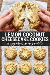 Lemon Coconut Cheesecake Cookies
