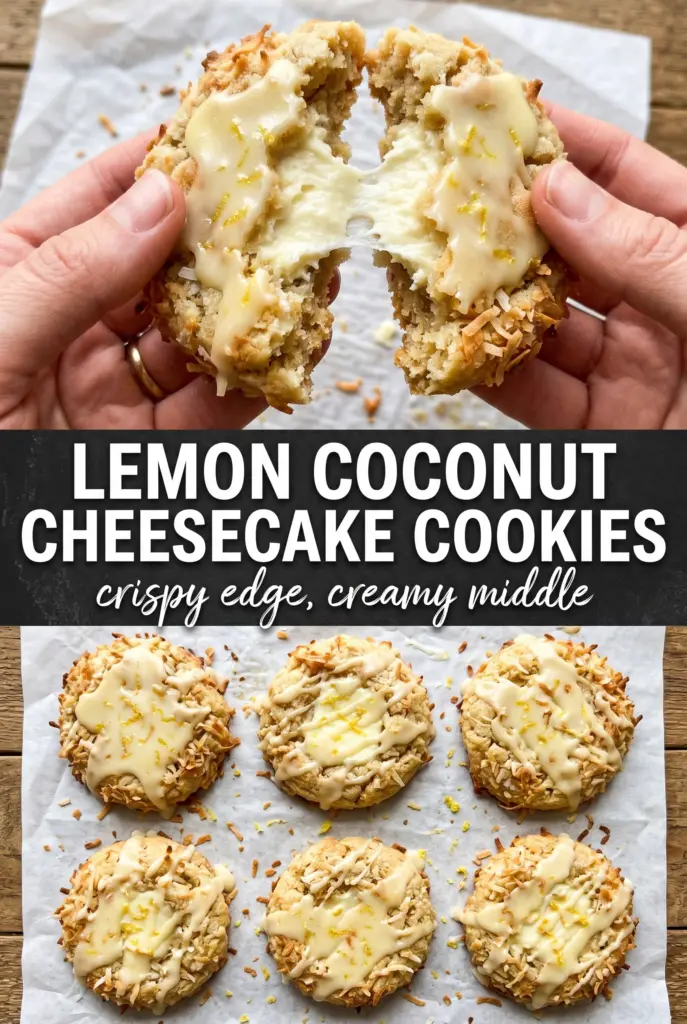 Lemon Coconut Cheesecake Cookies