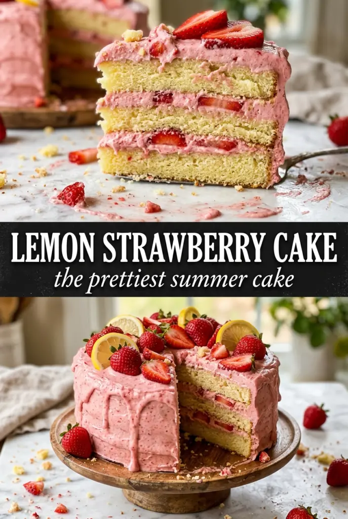 Lemon Strawberry Cake
