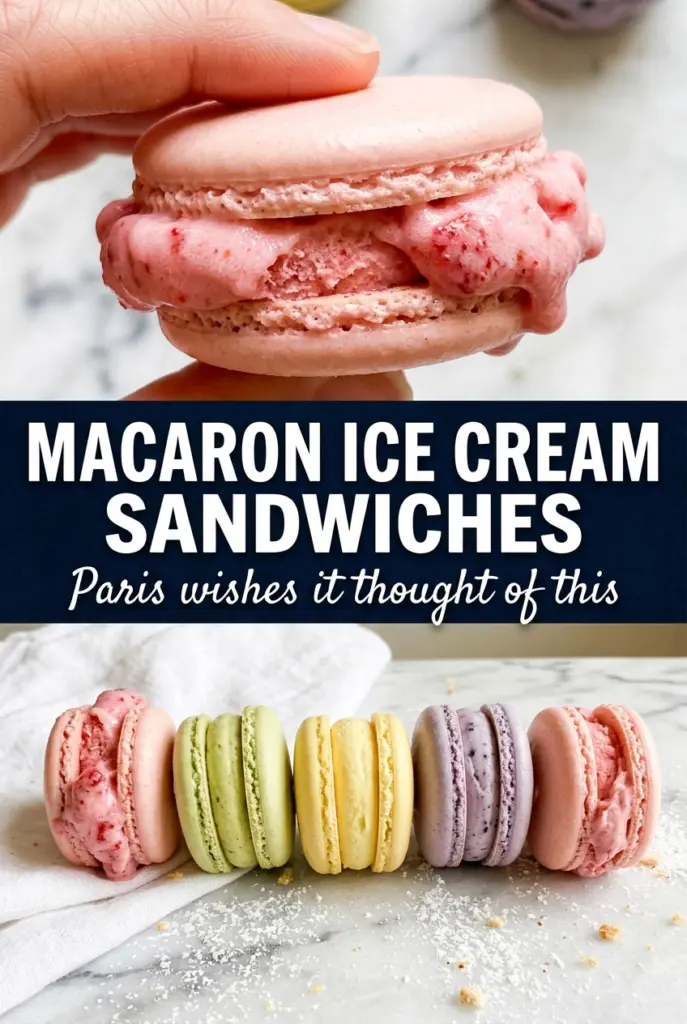 Macaron Ice Cream Sandwiches