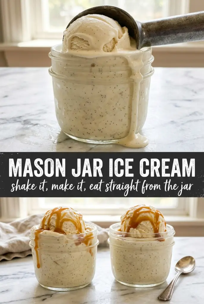 Mason Jar Ice Cream