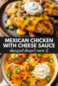 Mexican Chicken with Cheese Sauce