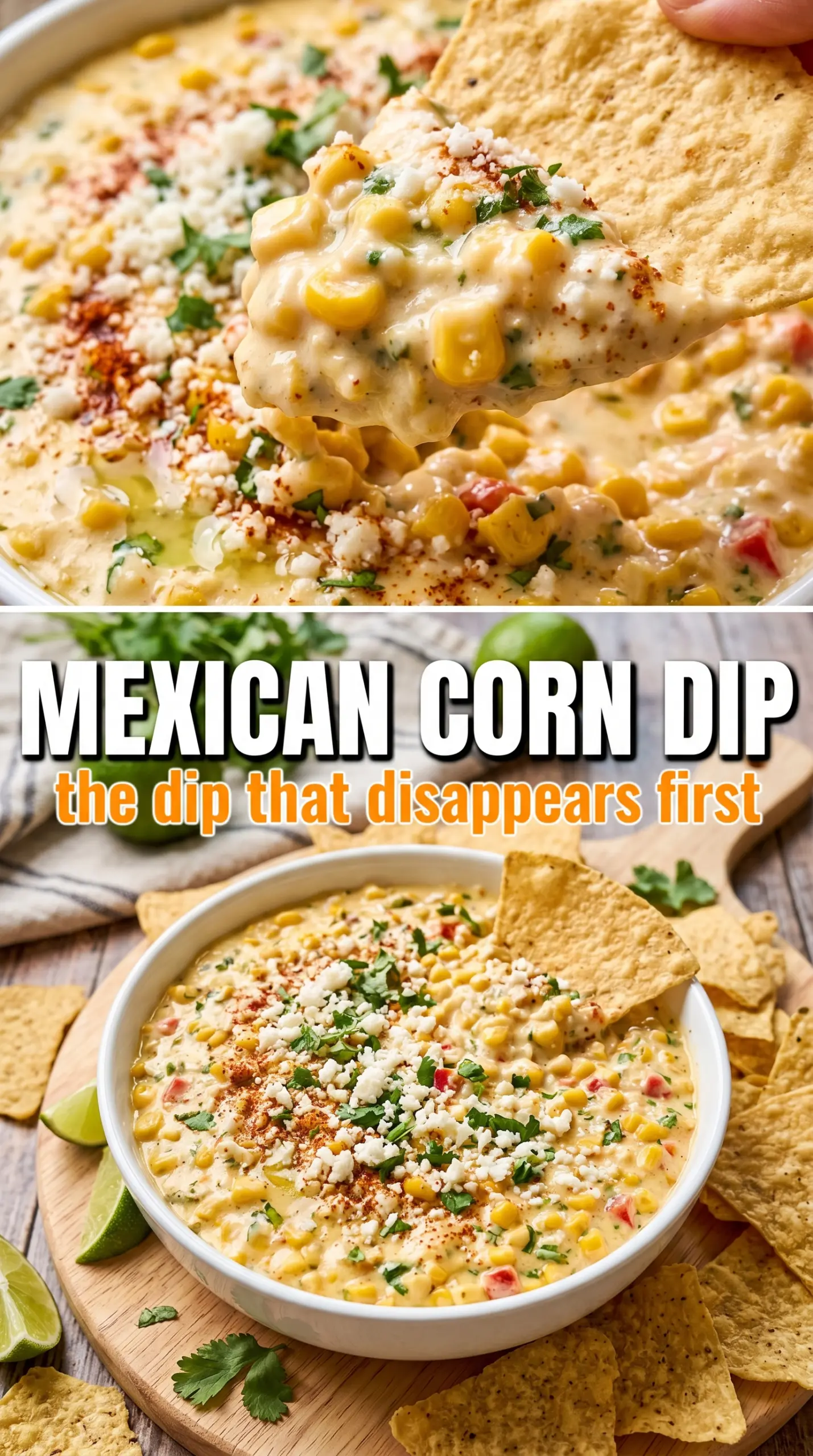 Mexican corn dip creamy charred cheesy