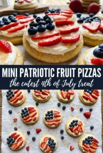 Mini Patriotic Fruit Pizzas