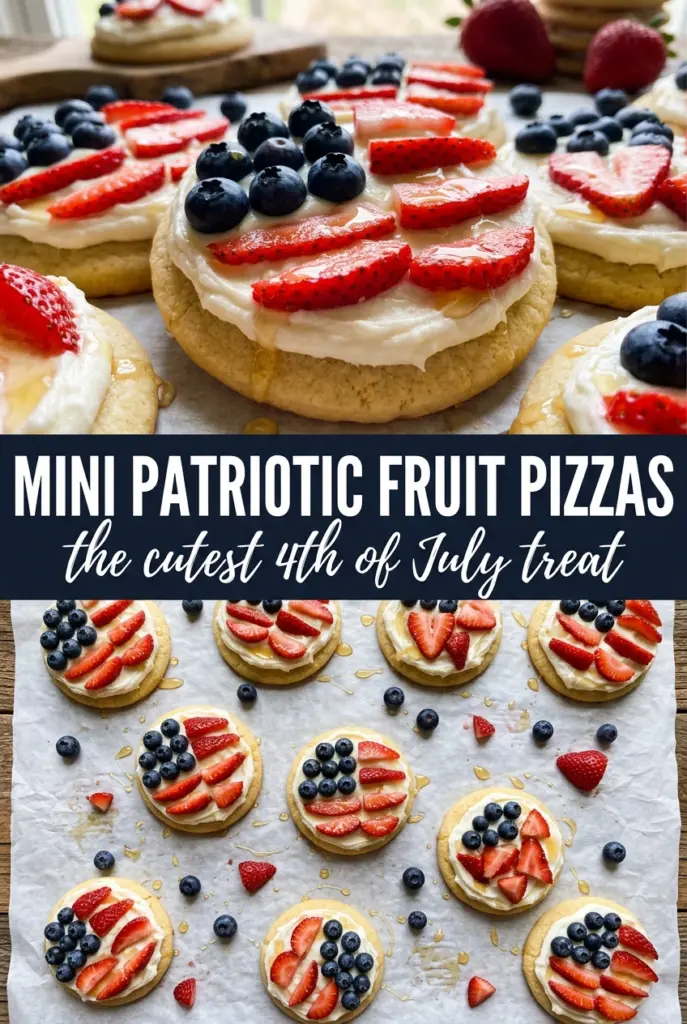 Mini Patriotic Fruit Pizzas