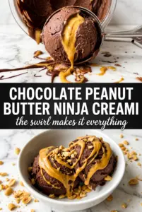 Ninja Creami Chocolate Peanut Butter Ice Cream