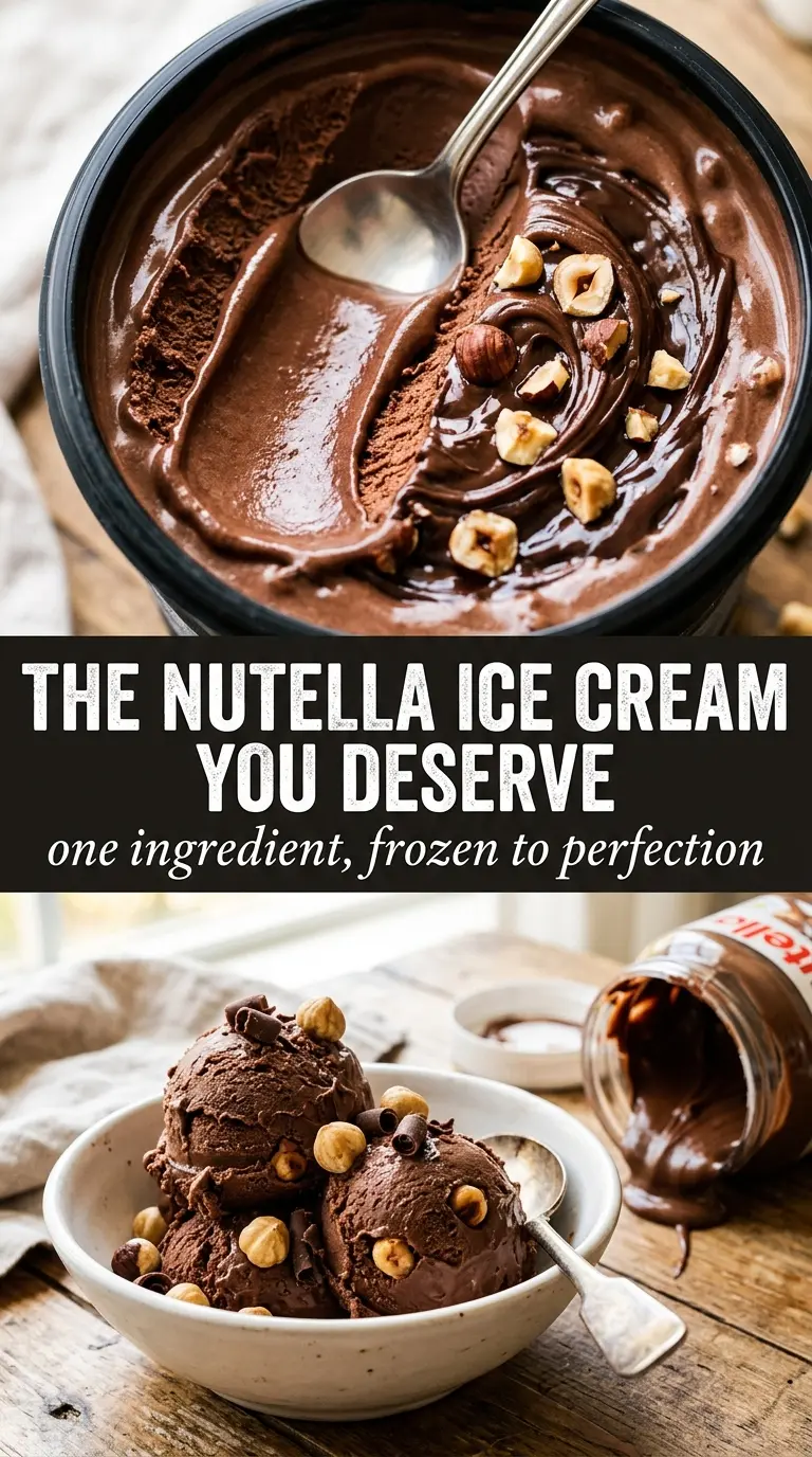 Ninja Creami Nutella Ice Cream chocolate-hazelnut creamy