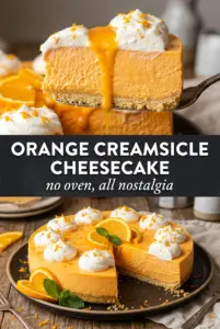 No-Bake Orange Creamsicle Cheesecake