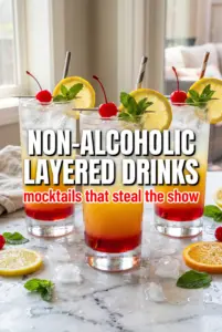 Non-Alcoholic Layered Drinks
