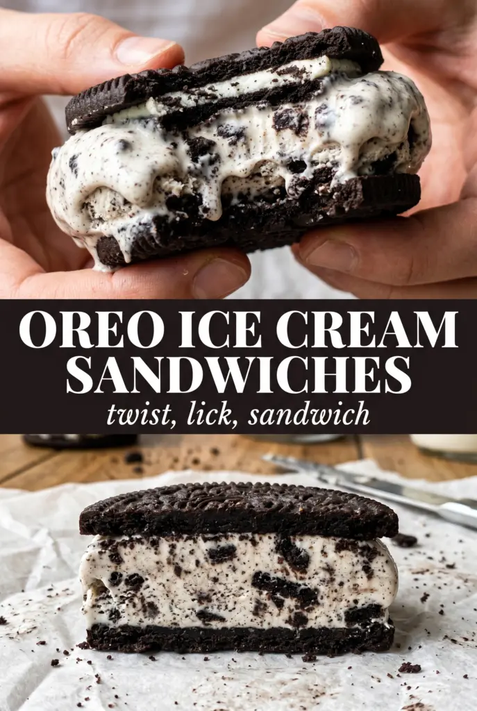 Oreo Ice Cream Sandwiches