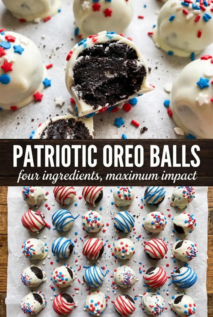 Patriotic Oreo Balls
