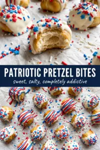 Patriotic Pretzel Bites
