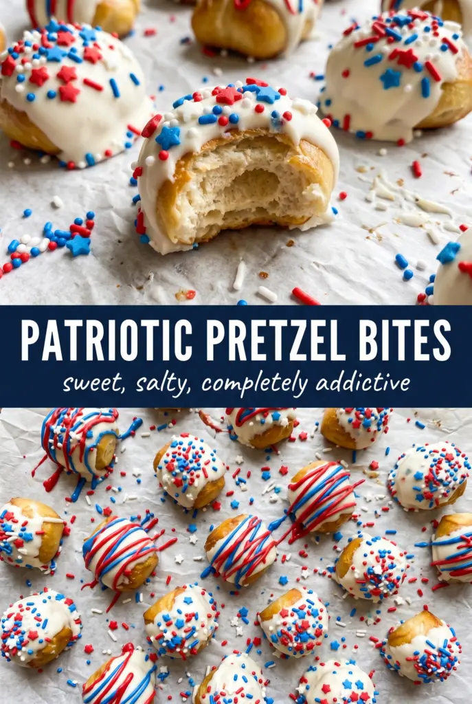 Patriotic Pretzel Bites