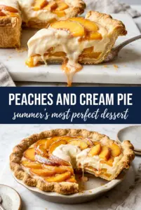 Peaches and Cream Pie