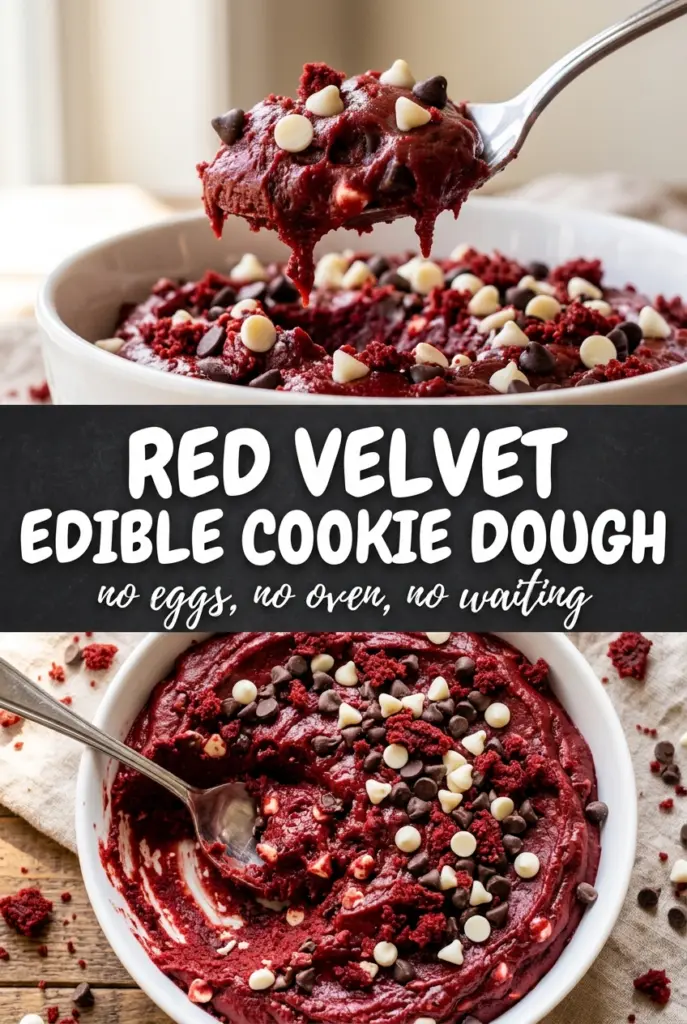 Red Velvet Edible Cookie Dough