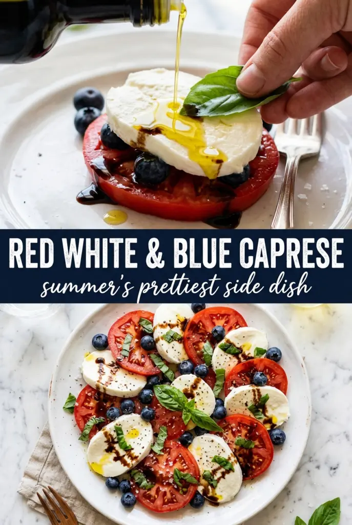 Red, White & Blue Caprese Salad