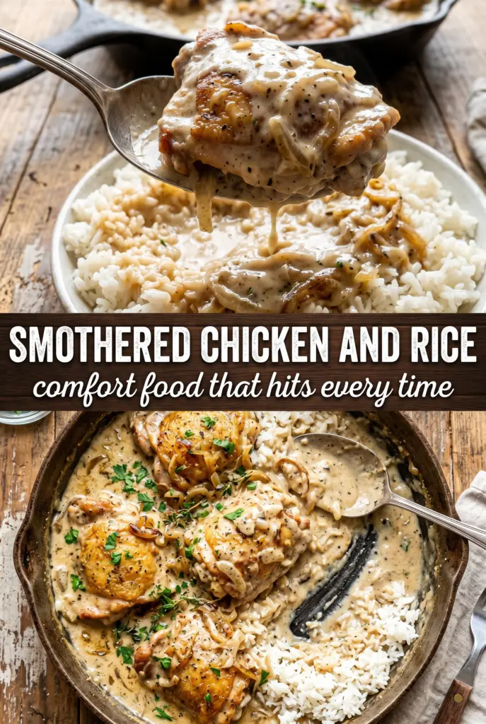 Smothered Chicken and Rice