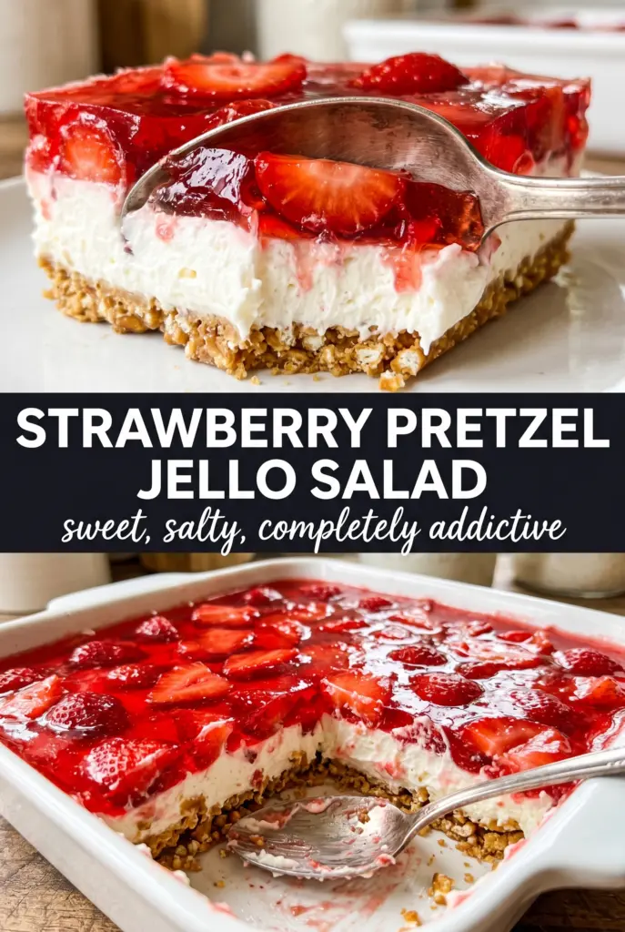 Strawberry Pretzel Jello Salad