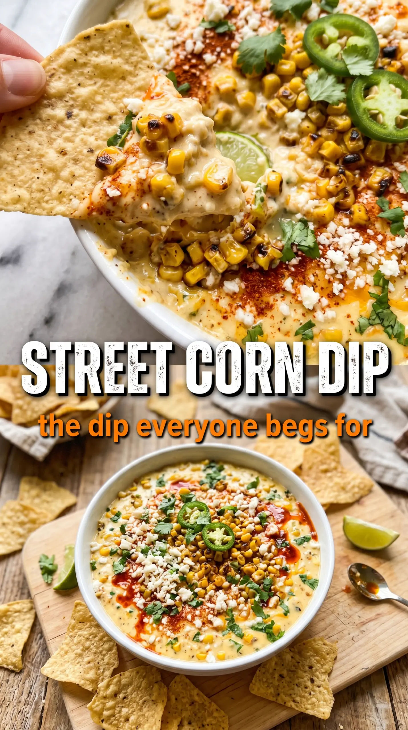 Street Corn Dip charred creamy zesty