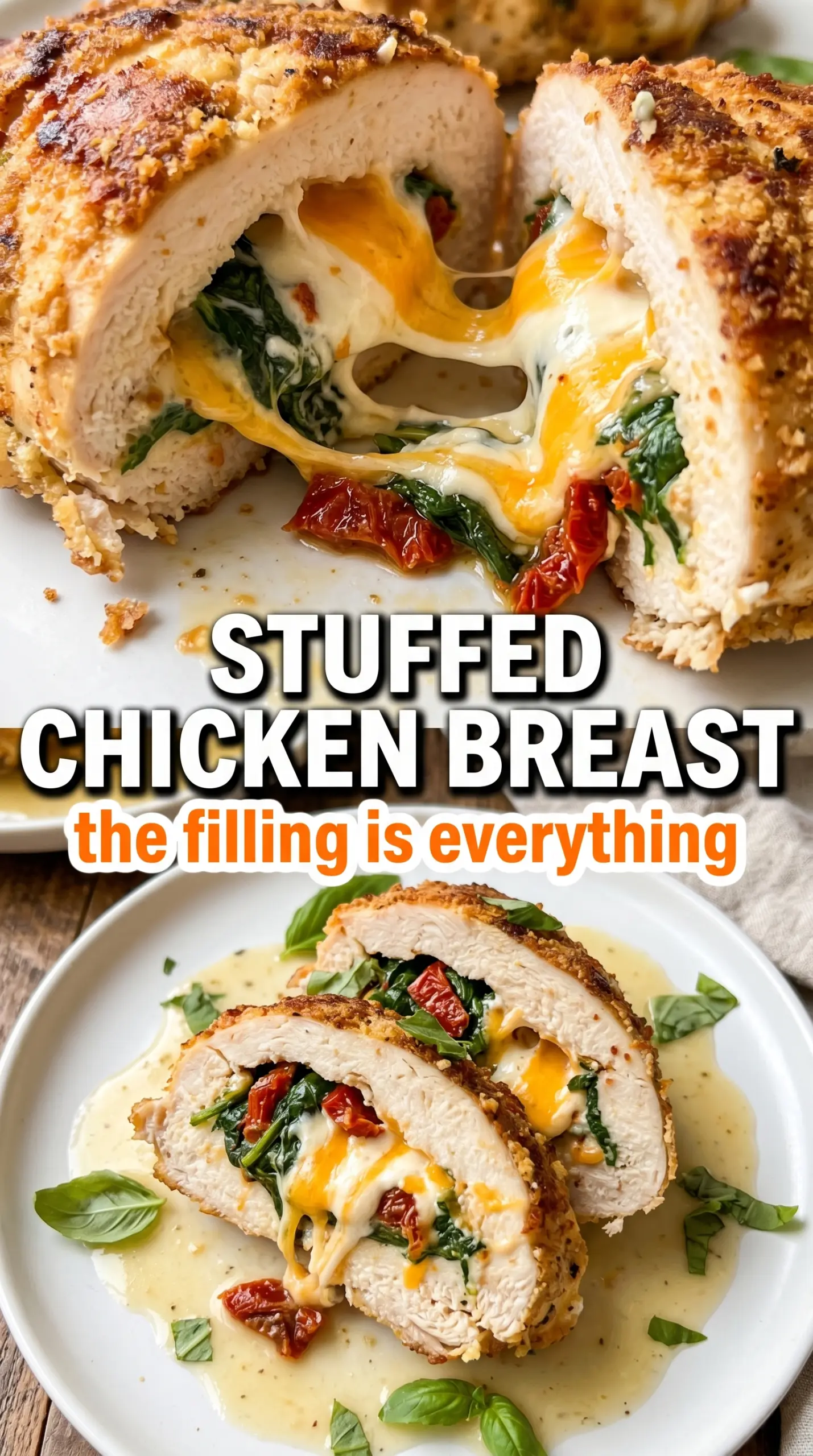 Stuffed Chicken Breast creamy spinach cheesy