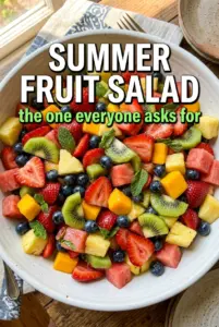 Summer Fruit Salad with Honey-Lime Dressing