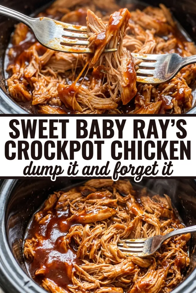 Sweet Baby Ray’s Crockpot Chicken