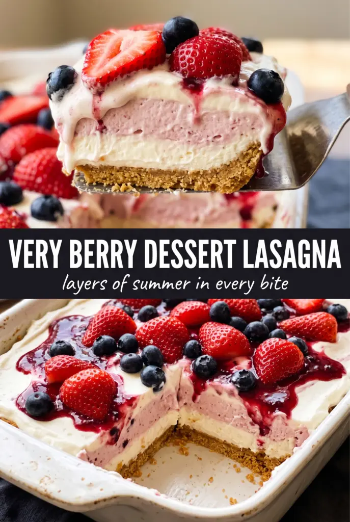 Very Berry Dessert Lasagna