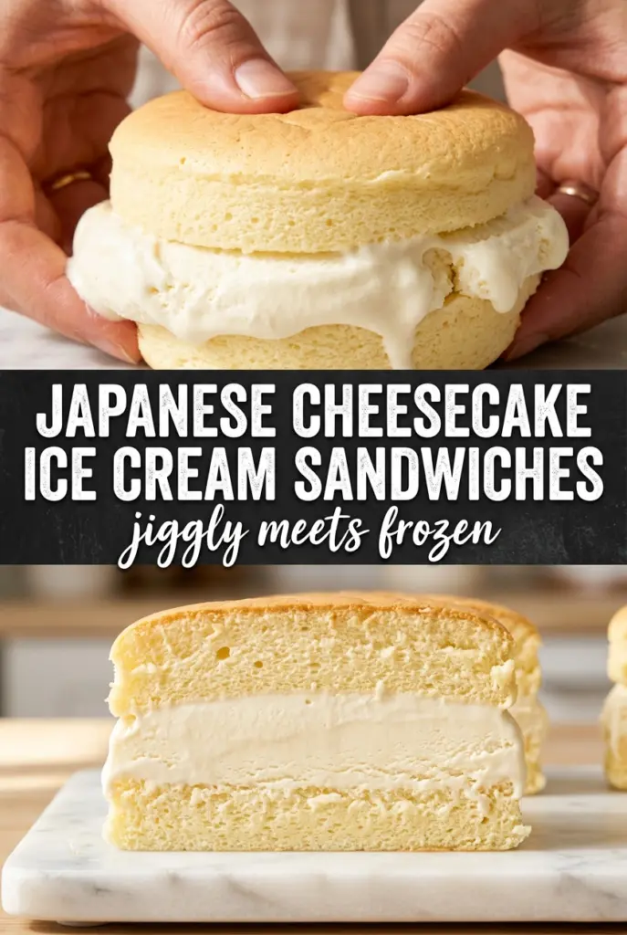 Viral Japanese Cheesecake Ice Cream Sandwiches