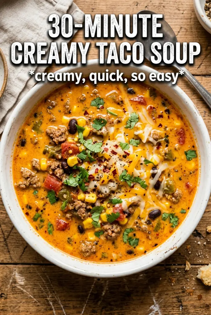 30-Minute Creamy Taco Soup