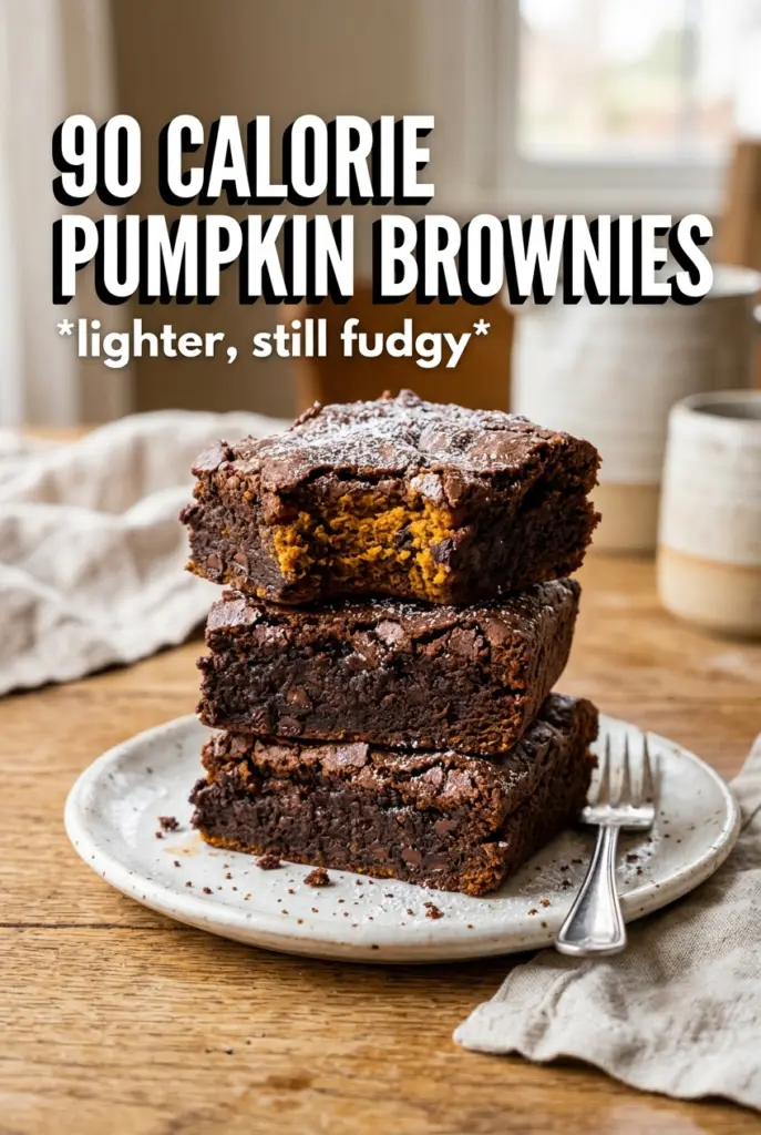 90 Calorie Pumpkin Brownies