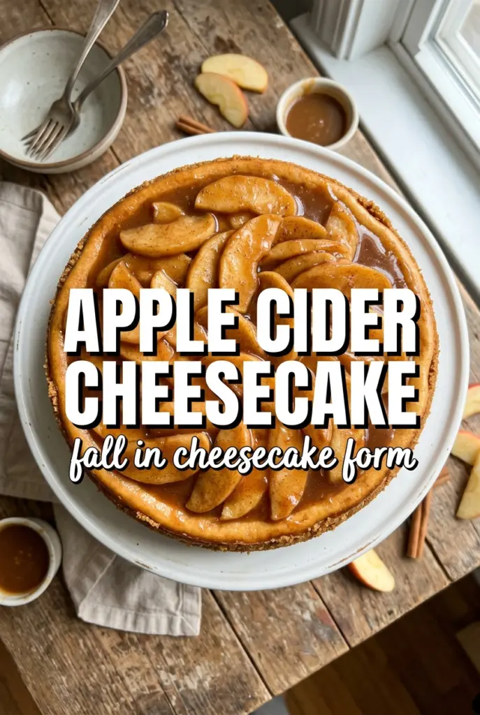 Apple Cider Cheesecake